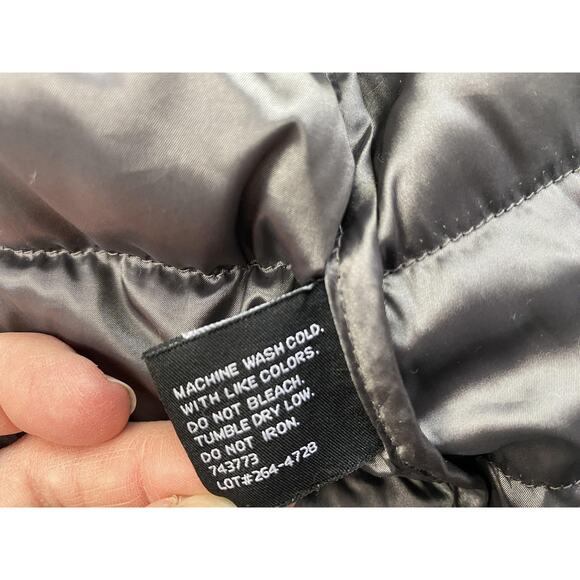 ANA Packable Premium Down Jacket Womens 1X Black Puffer Hide Away Hood Hooded - Picture 10 of 14